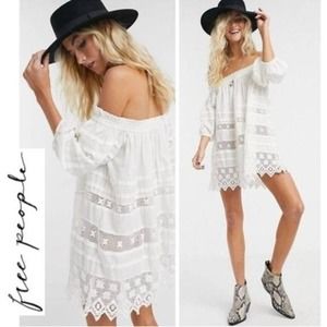 Free People White Off-Shoulder Dress